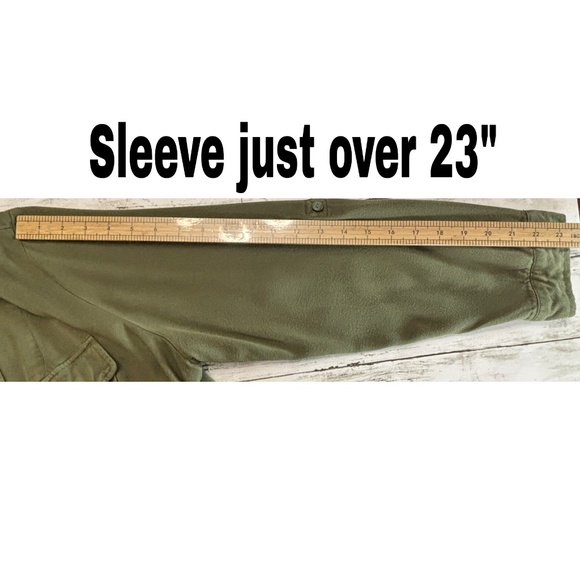 Torrid Women's Army Green Drape Front Utility Jacket (Size 0 L/12) - Picture 10 of 10